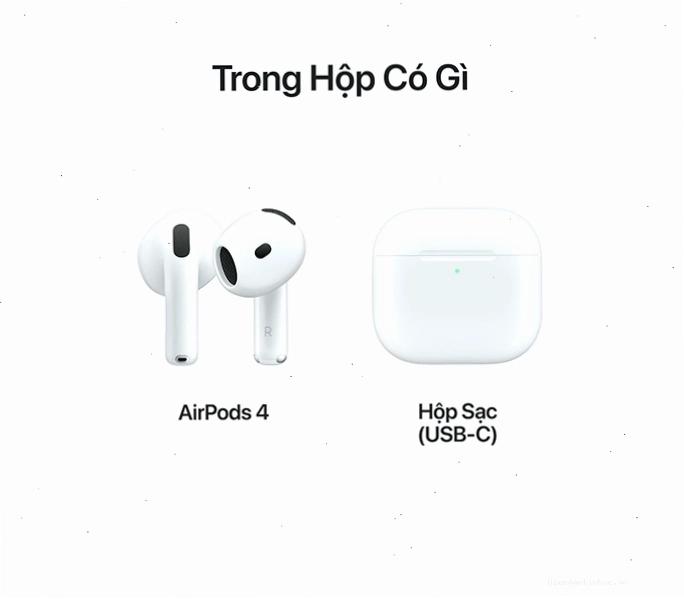Hộp sạc của AirPods 4