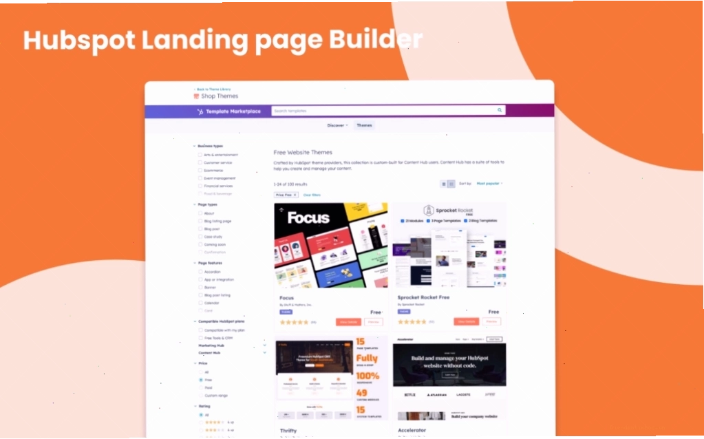 HubSpot Landing Page Builder - Tích hợp CRM mạnh mẽ