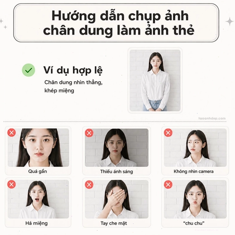 Hướng dẫn cách chụp ảnh thẻ tại nhà để có ảnh thẻ đẹp