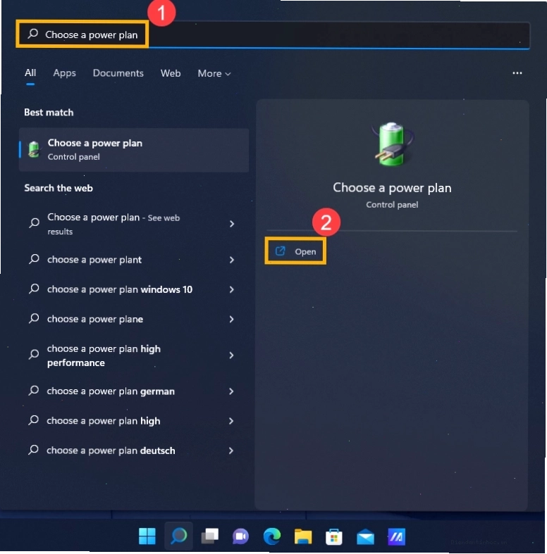 Hướng dẫn chọn Power Plan trong Windows để tắt Fast Startup