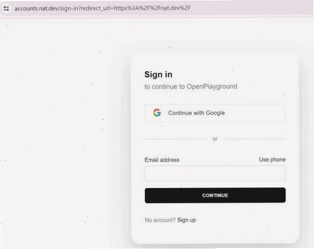 Hướng dẫn chọn tiếp tục với Google để đăng ký tài khoản