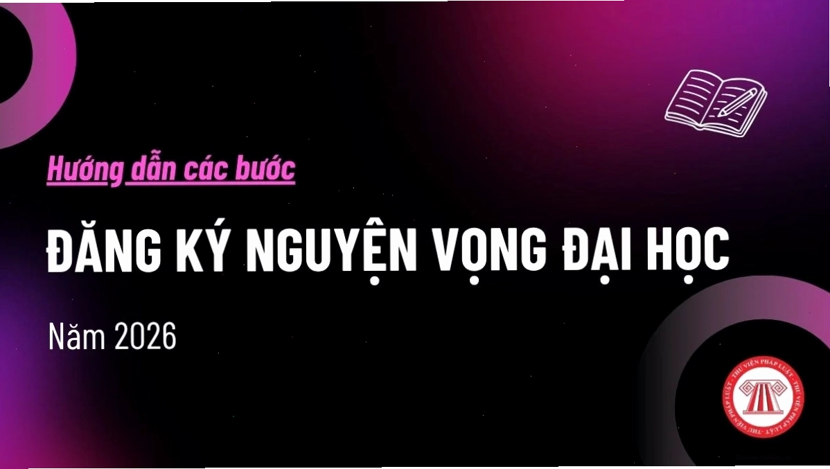 Hướng dẫn đăng ký nguyện vọng đại học