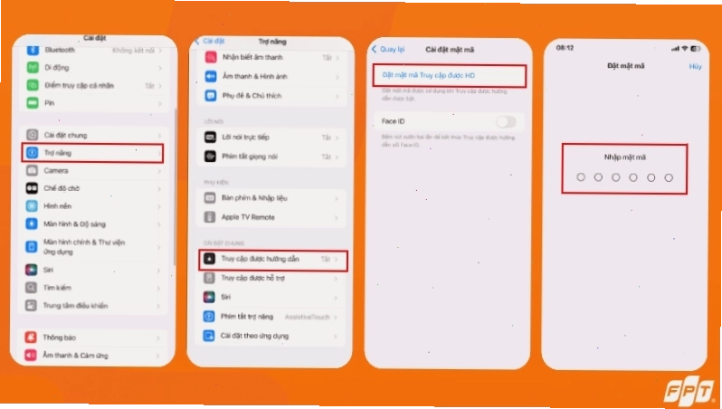 Hướng dẫn kích hoạt tính năng Truy cập được hướng dẫn để khóa ứng dụng trên iPhone