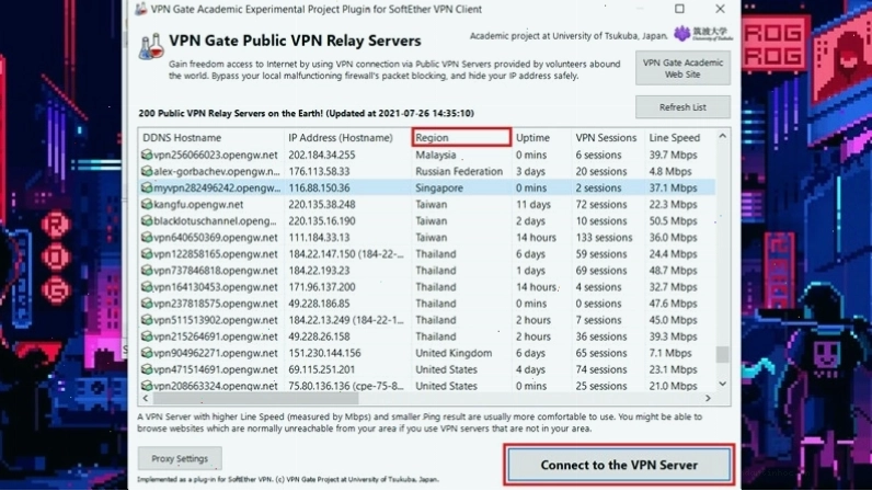 Hướng dẫn sử dụng VPN Gate Client
