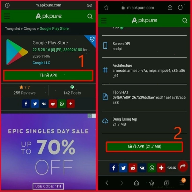 Hướng dẫn tải CH Play APK cho điện thoại Android