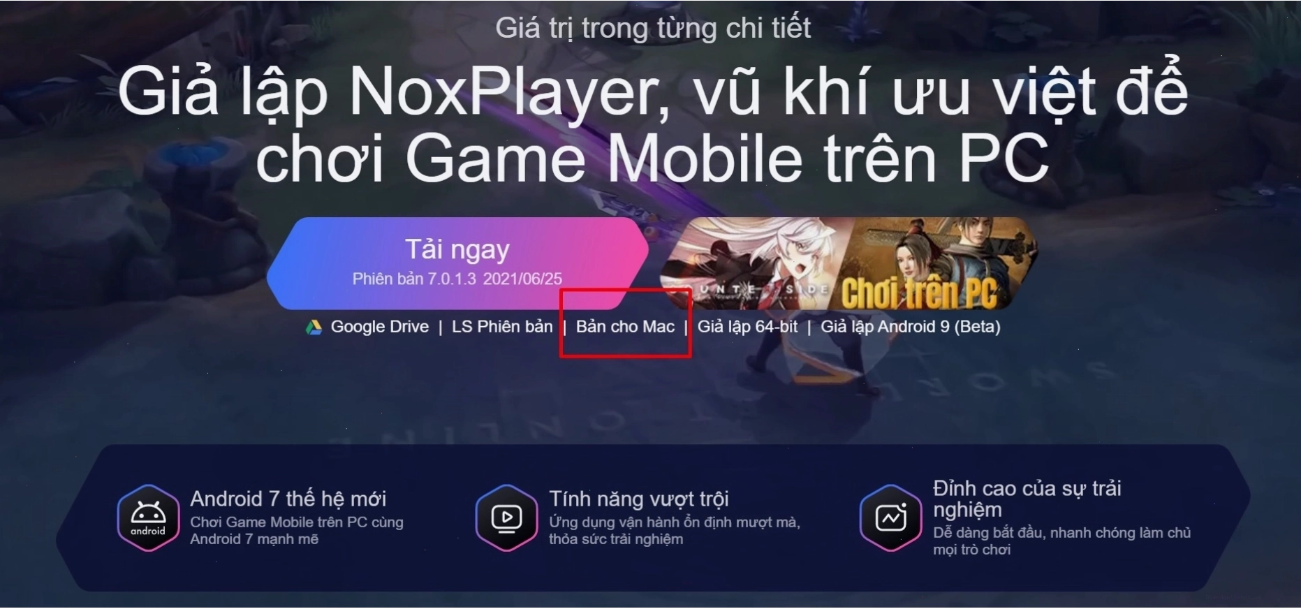 Hướng dẫn tải NoxPlayer cho Macbook