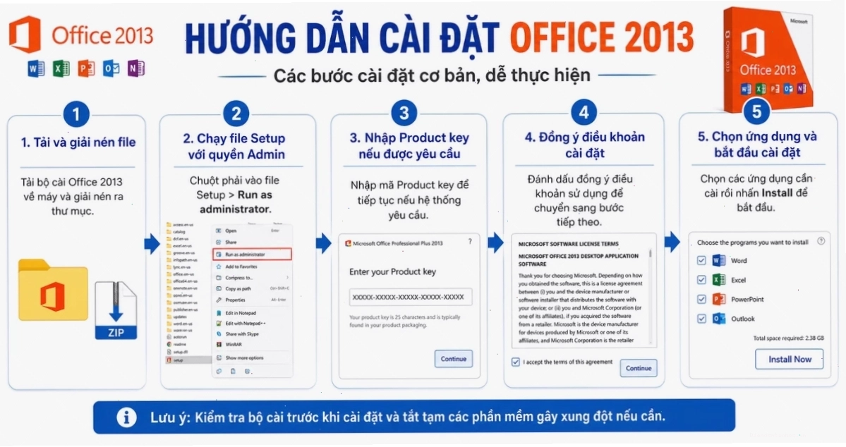 Hướng dẫn tải Office 2013