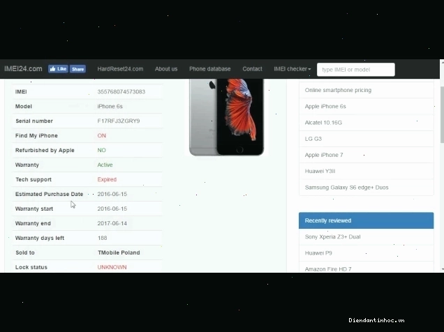 Hướng dẫn tìm IMEI trên iPhone