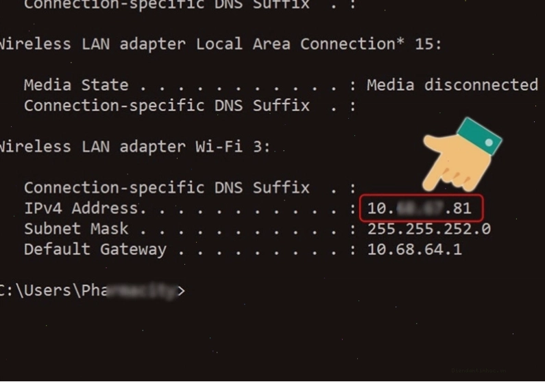 Hướng dẫn xem IP trên máy tính