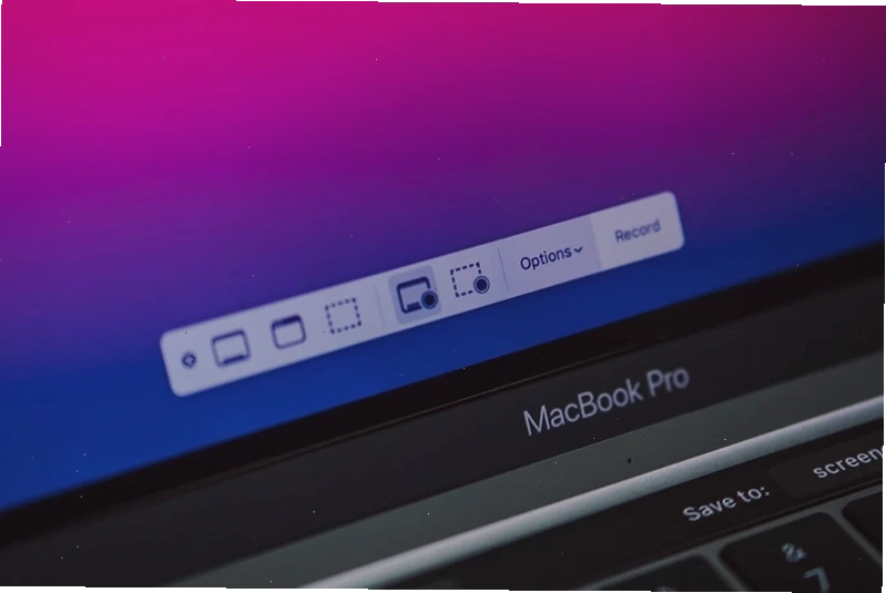 Kéo thả dấu chữ thập để chọn vùng cần chụp trên màn hình Macbook