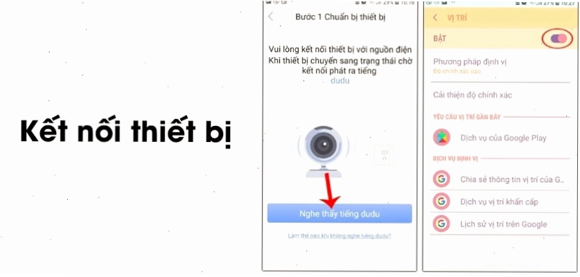 Kết nối thiết bị camera Yoosee với ứng dụng