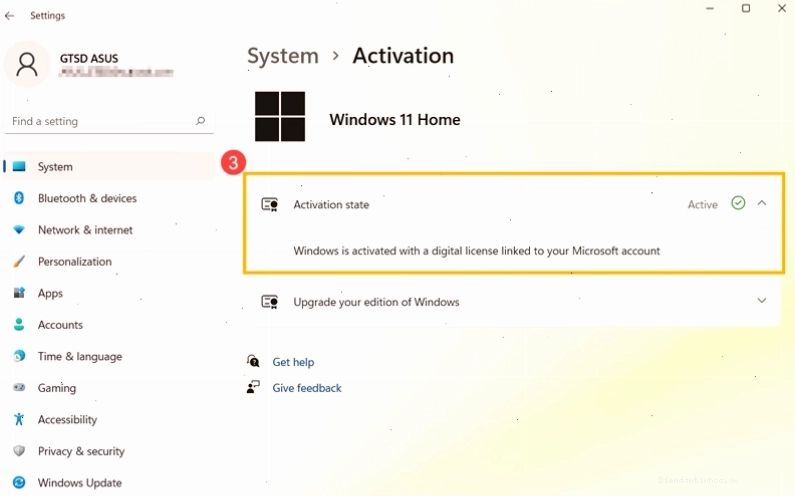 Kết nối với tài khoản Microsoft để kích hoạt Windows 11