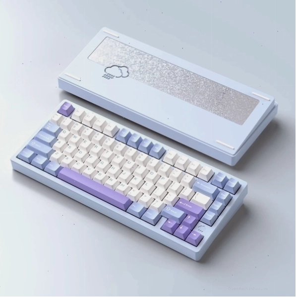 Keycaps PBT cao cấp trên bàn phím Rainy 75