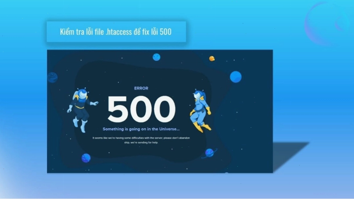 Khắc phục lỗi HTTP 500 cho quản trị viên website