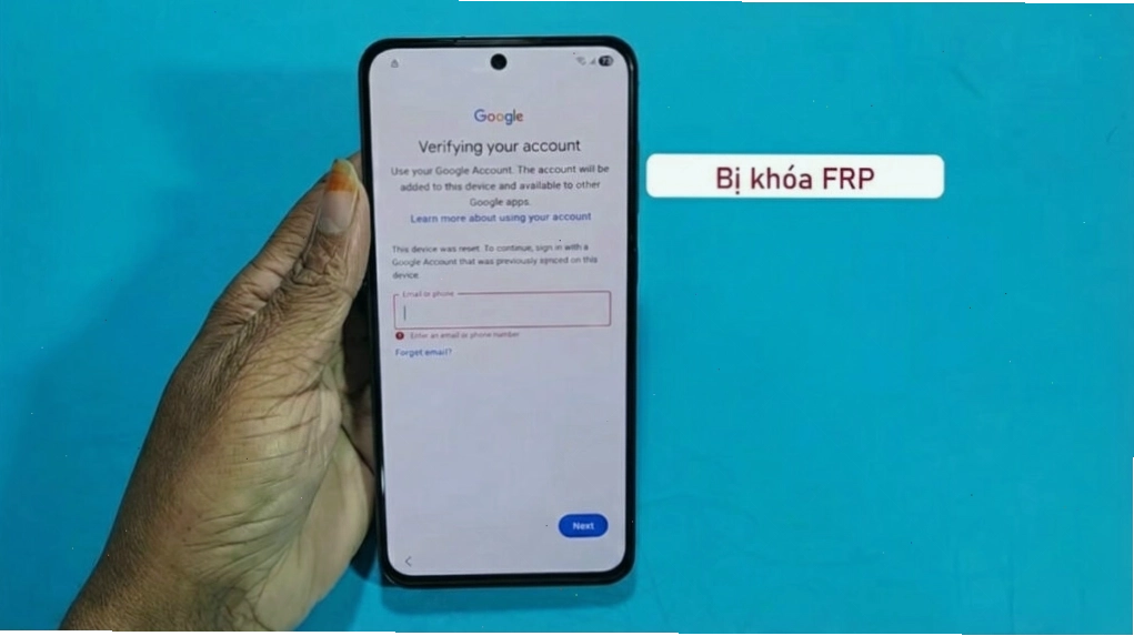 Khắc phục tình trạng Samsung bị khóa FRP hiệu quả