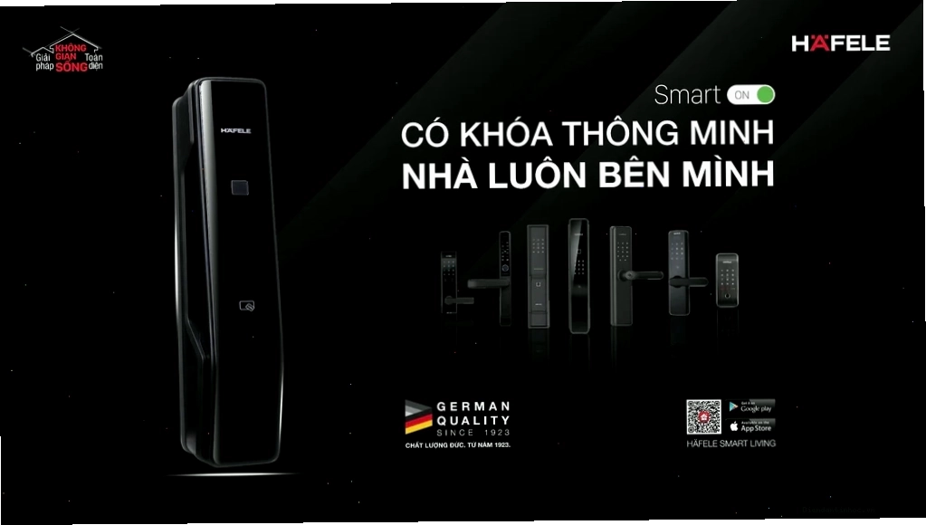 Khóa điện tử Hafele với tính năng mở bằng mã số tiện lợi