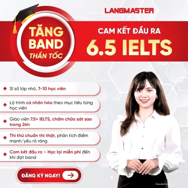 Khóa học IELTS online tại Langmaster