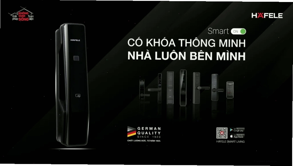 Khóa thẻ từ Hafele với khả năng nhập mã số tiện lợi