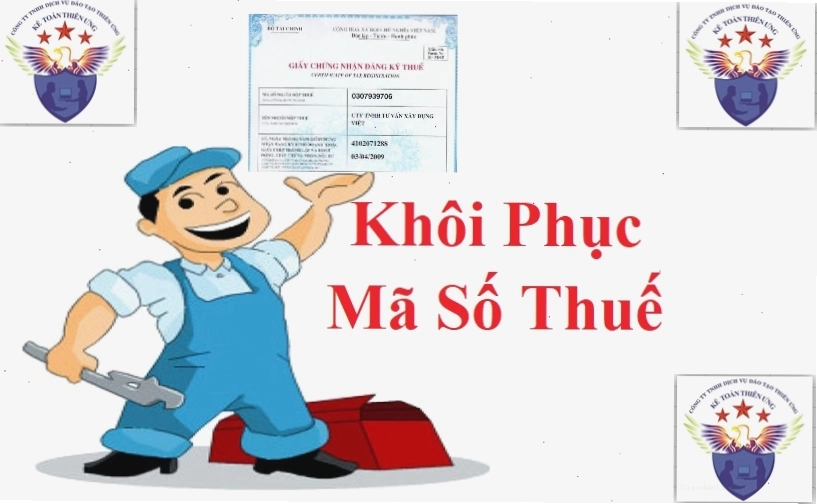 Khôi phục mã số thuế