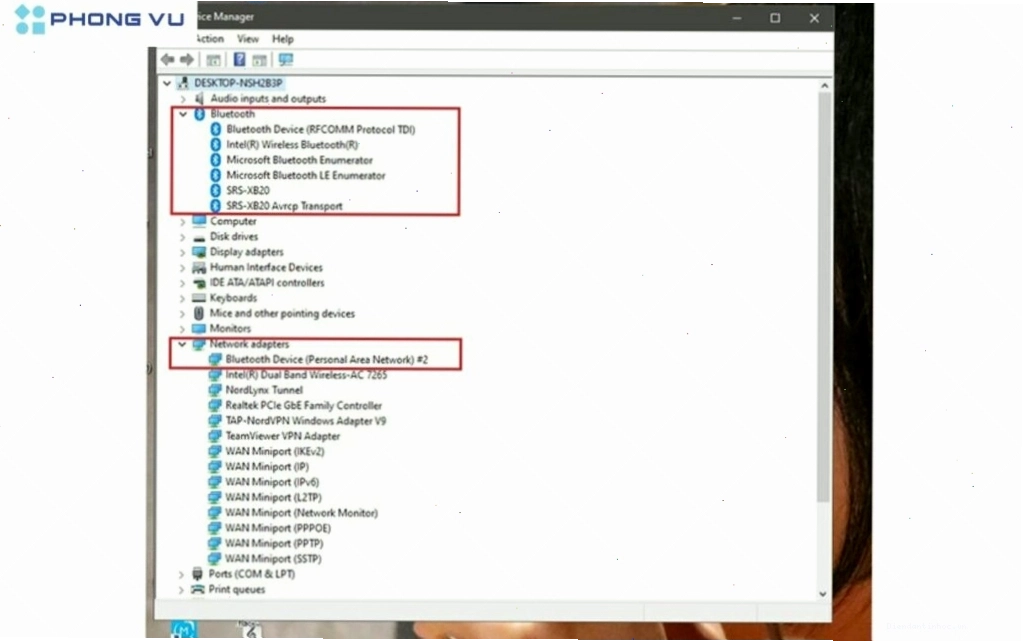 Kiểm tra Bluetooth trong Device Manager