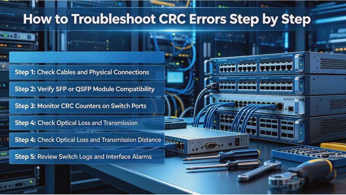 Kiểm tra cấu hình Speed/Duplex để khắc phục lỗi CRC