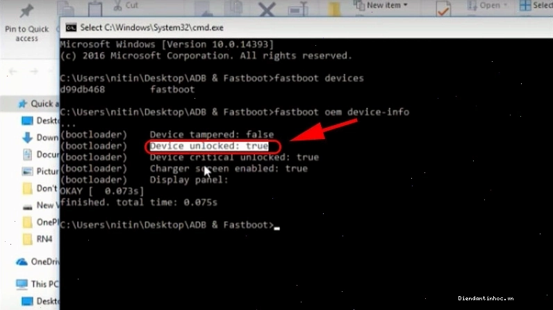 Kiểm tra điện thoại đã Unlock Bootloader chưa thông qua cài đặt