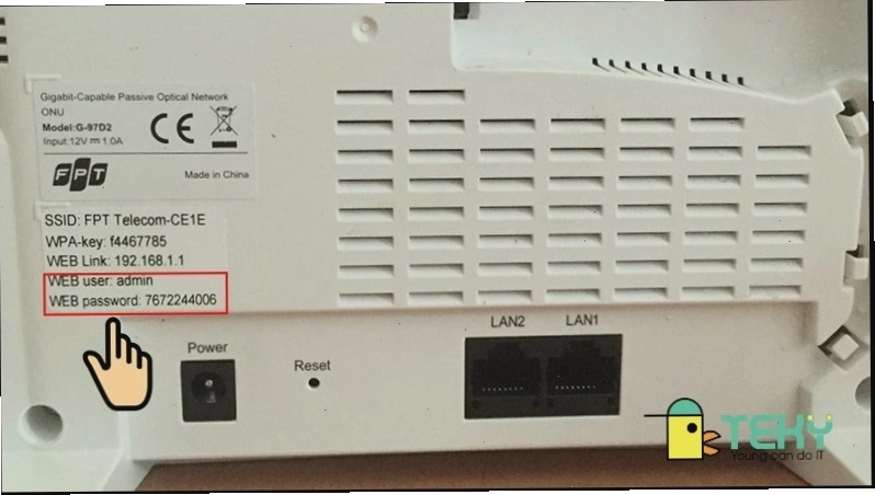 Kiểm tra thông tin đăng nhập trên modem