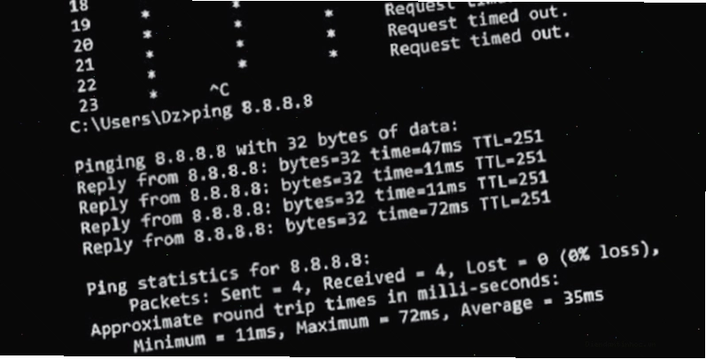 Kiểm tra tốc độ của Ping mạng internet