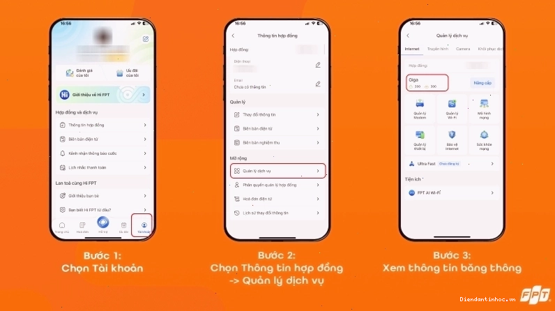 Kiểm tra và đổi mật khẩu Wifi FPT thông qua ứng dụng Hi FPT