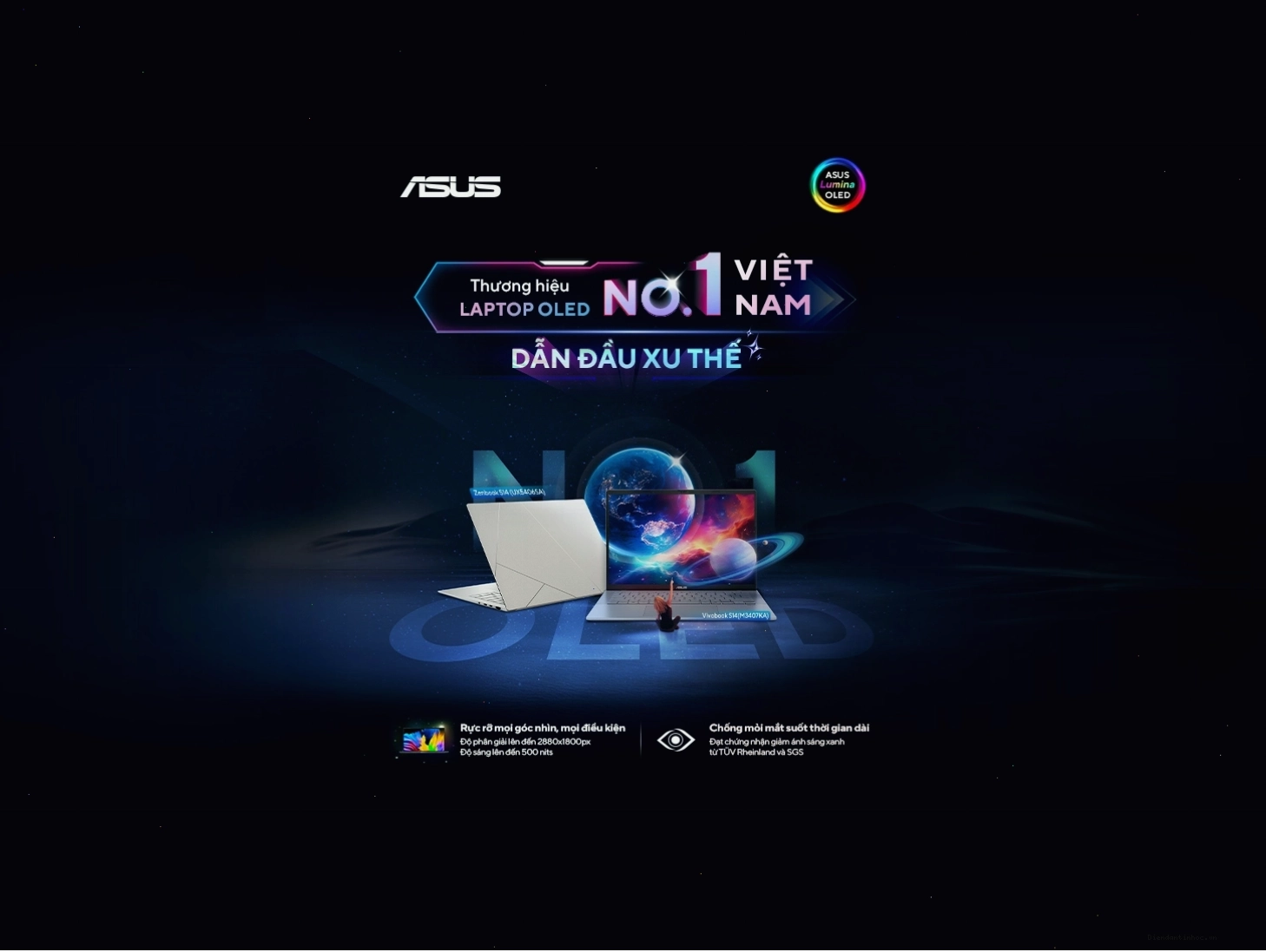 Laptop Asus Vivobook mỏng nhẹ và thời trang