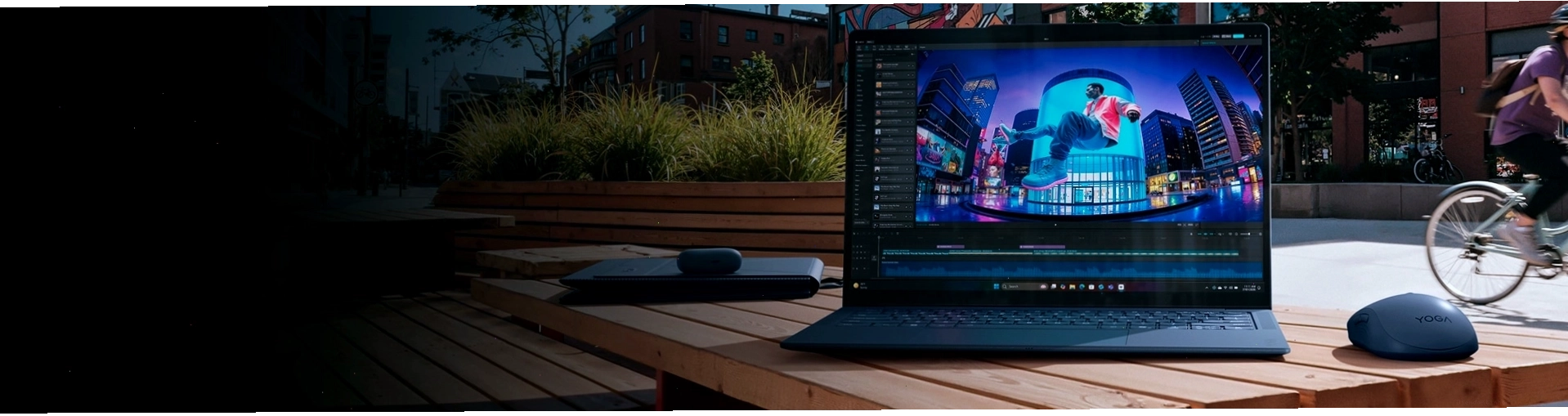 Lenovo Yoga Slim 7x laptop, a modern device powered by advanced software