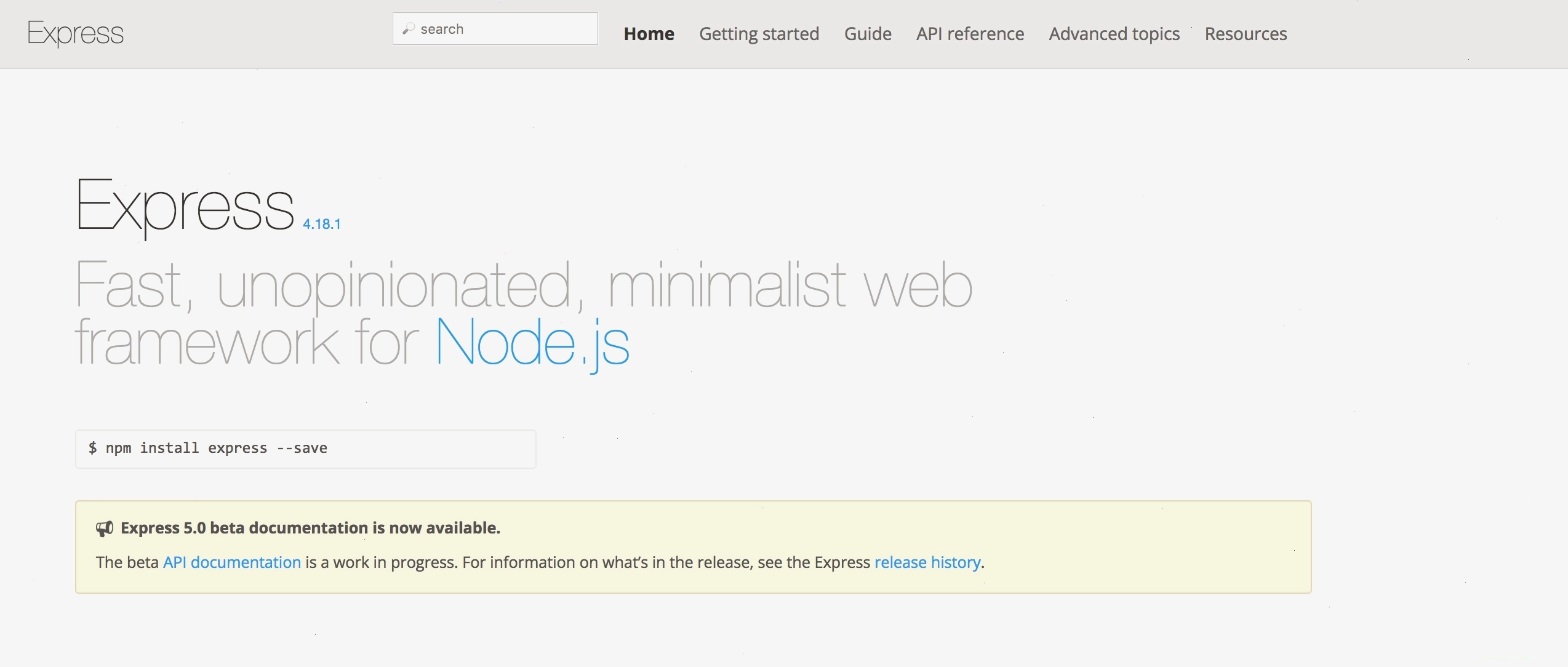 Logo framework Express.js cho Node.js