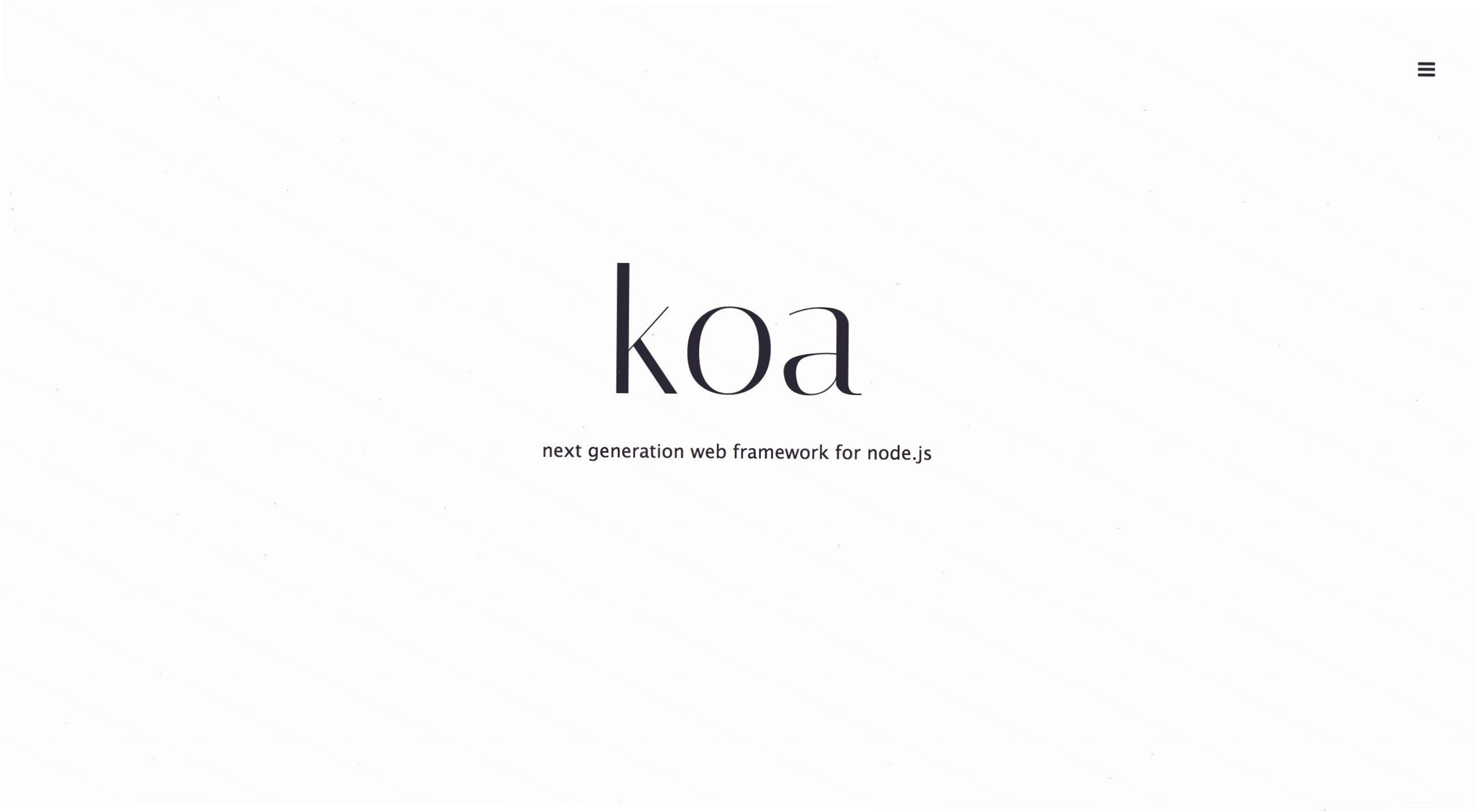 Logo framework Koa.js cho Node.js