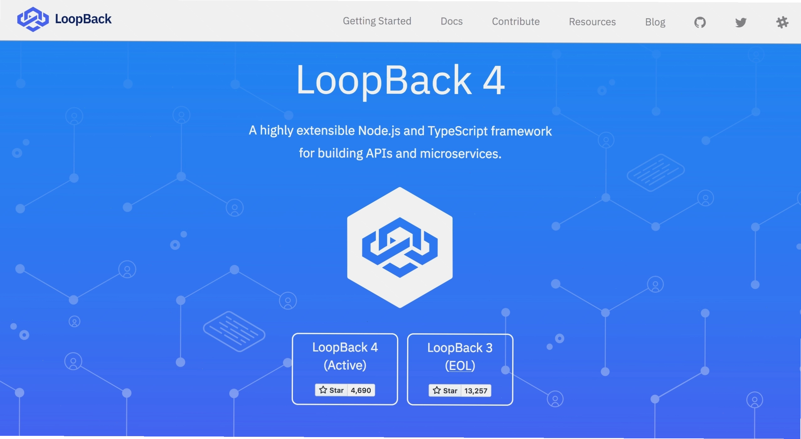 Logo framework LoopBack cho Node.js