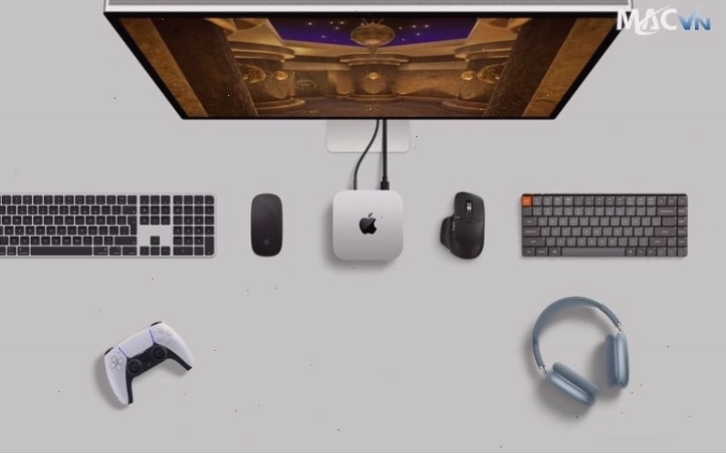 Mac Mini M4 tương thích với nhiều phụ kiện và thiết bị ngoại vi