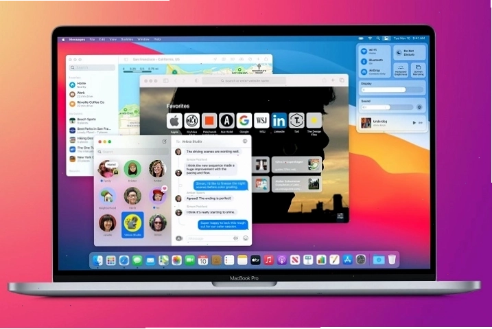 MacBook Pro M1: macOS Big Sur giao diện mới