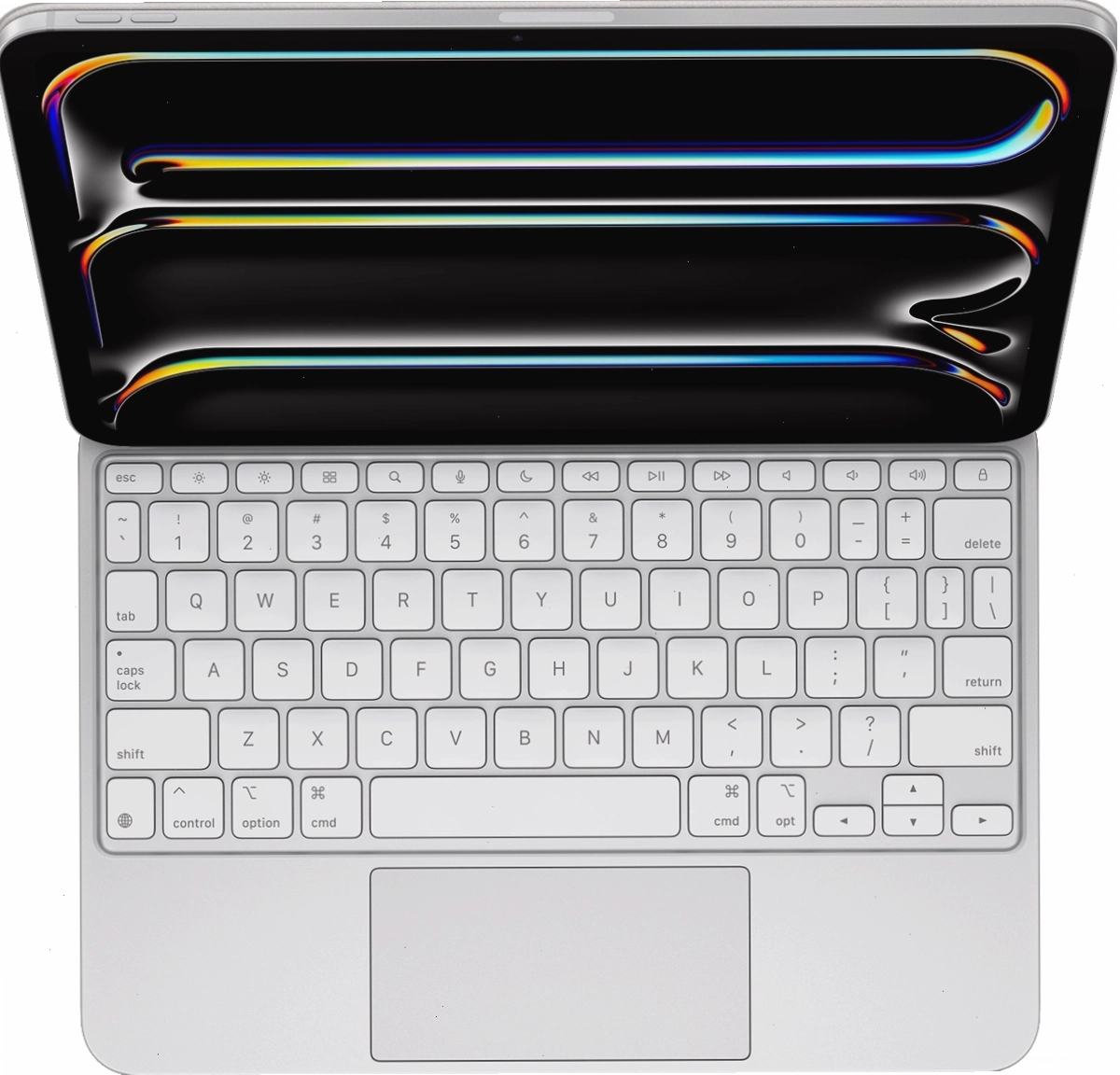 Magic Keyboard kết nối với iPad Pro tạo thành một thiết bị đa năng