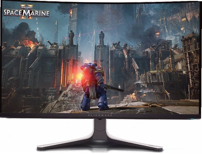 Màn hình Alienware AW3225QF với thiết kế hầm hố, phù hợp gaming