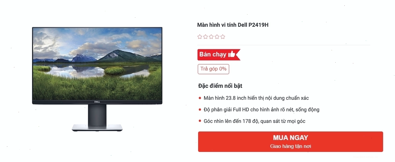 Màn hình máy tính hiển thị đồ họa sắc nét