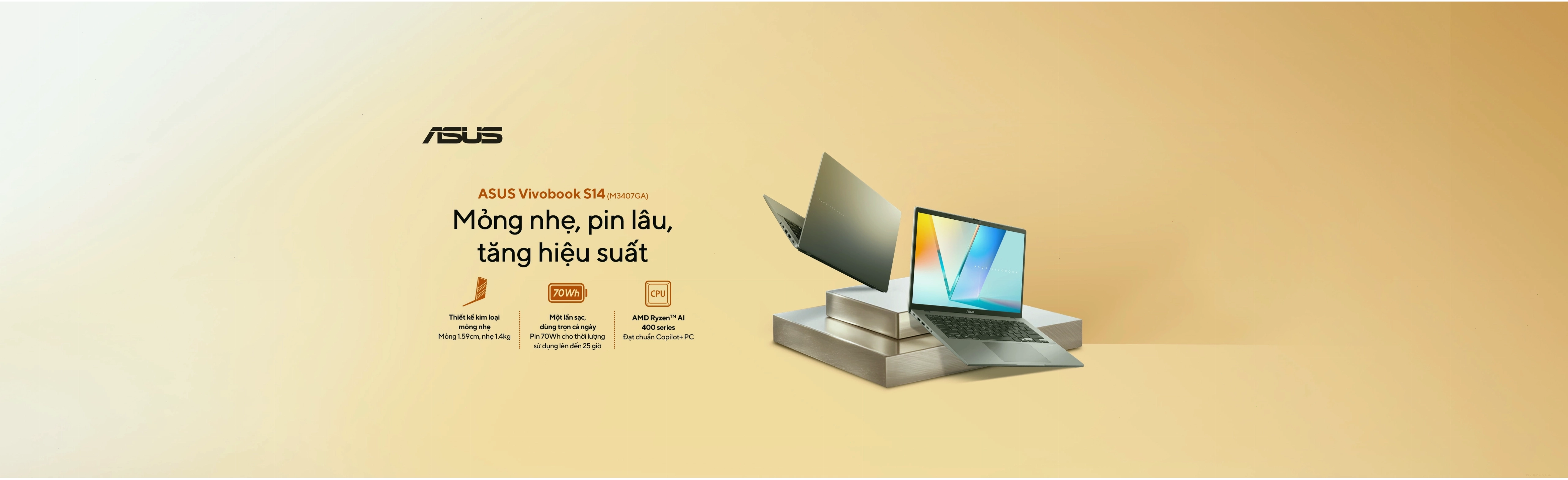 Màn hình OLED sống động trên laptop Asus Vivobook