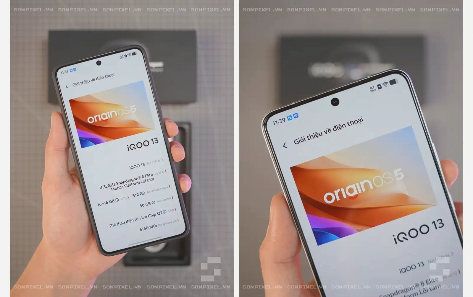 Màn hình Vivo iQOO 13 hiển thị rõ nét với công nghệ AMOLED 144Hz