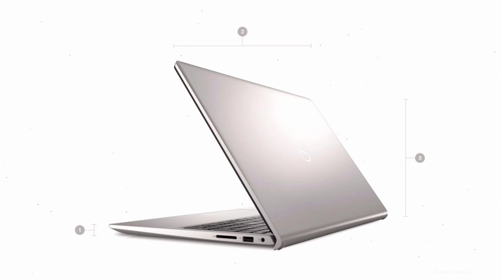 Mặt trên của laptop Dell Inspiron 15 3520