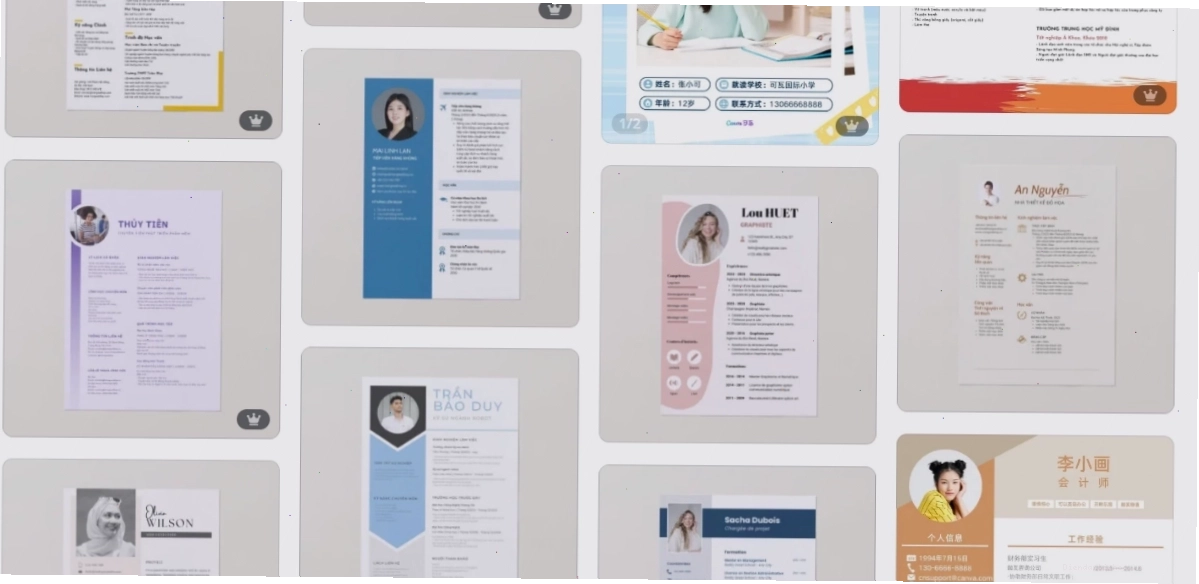 Mẫu CV hiện đại với bố cục rõ ràng
