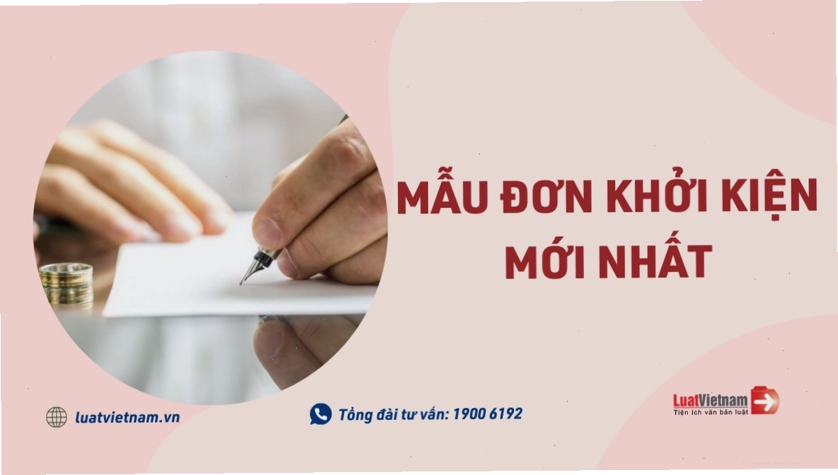 Mẫu đơn khởi kiện vụ án dân sự theo quy định mới nhất