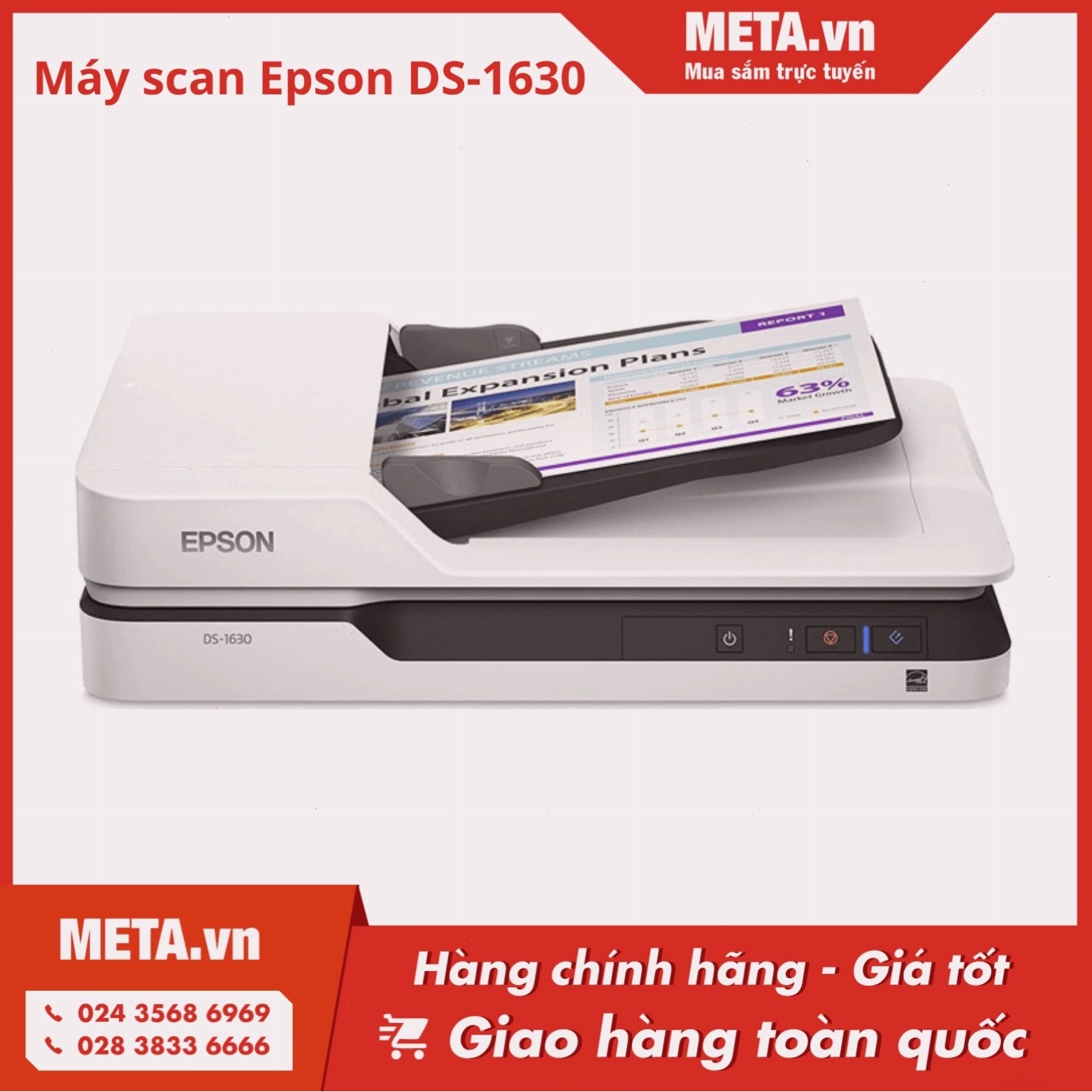 Máy scan Epson DS-1630 với khay nạp giấy tự động