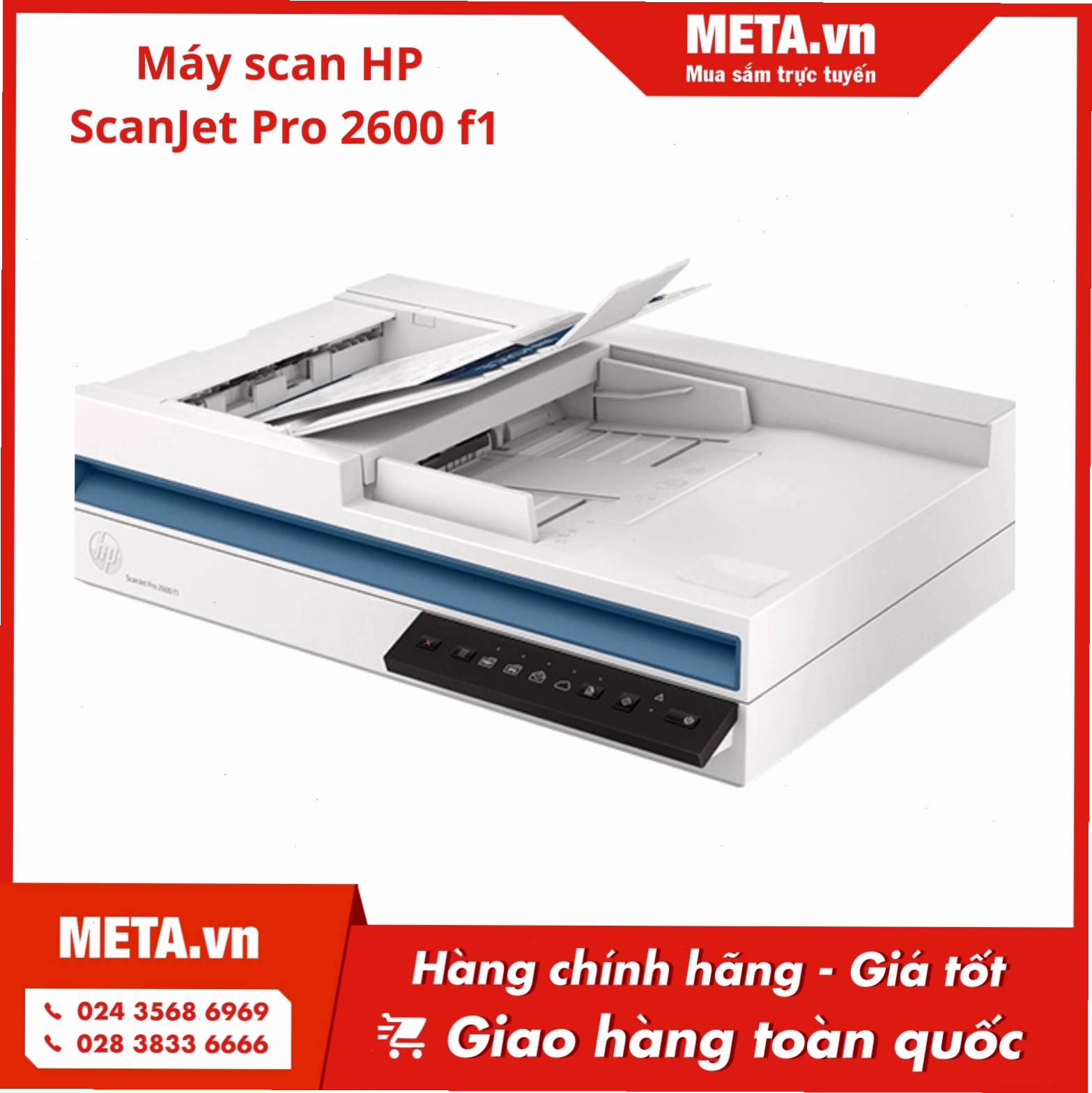 Máy scan HP ScanJet Pro 2600 f1 với tính năng quét 2 mặt