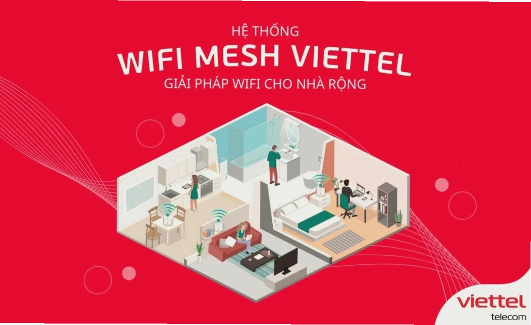 Mesh Wifi Viettel - giải pháp mạng tối ưu cho không gian rộng
