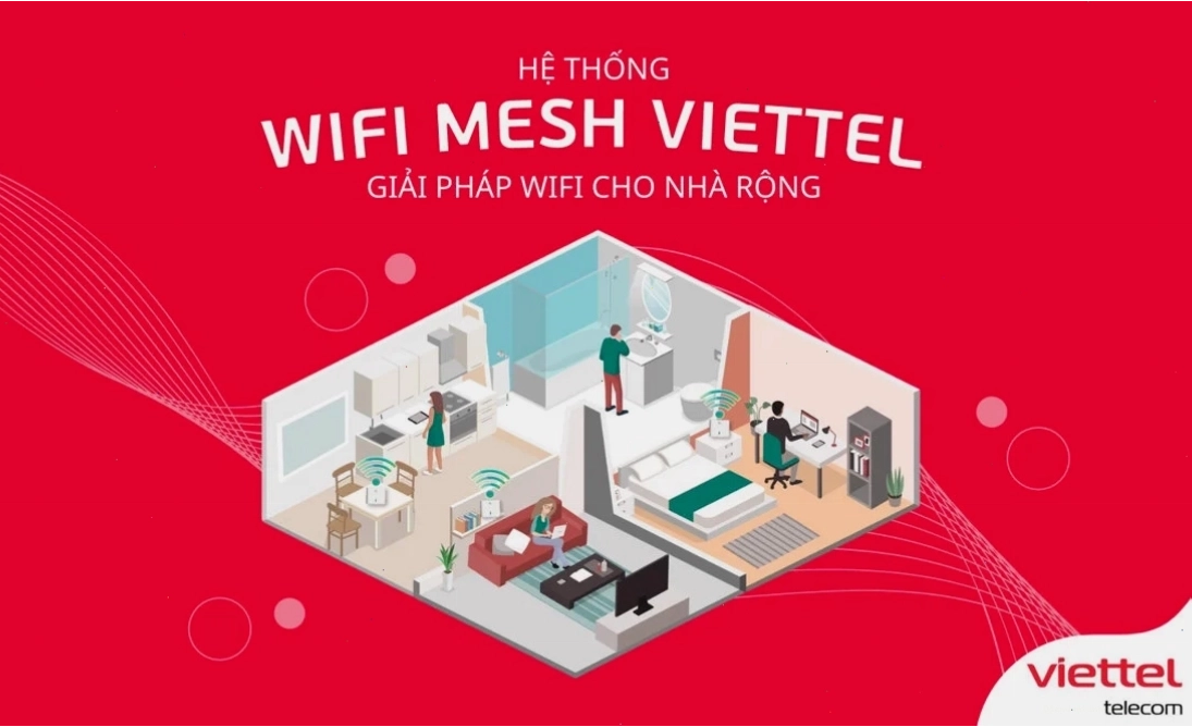 Mesh Wifi Viettel - giải pháp mạng tối ưu cho không gian rộng
