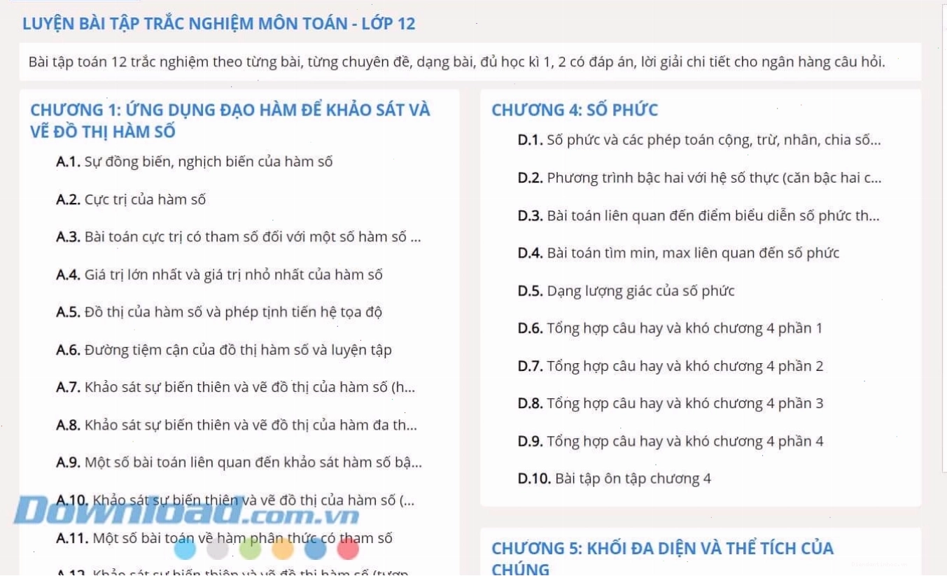 Minh họa các bài tập và lời giải chi tiết trên Lời Giải Hay