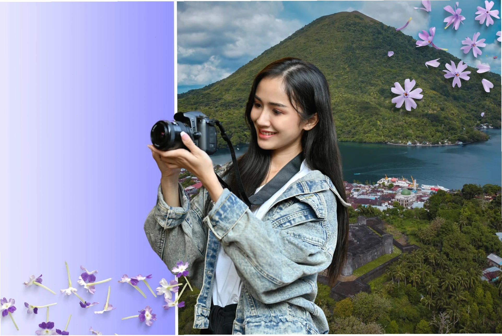 Minh họa các bước tách nền trong Canva